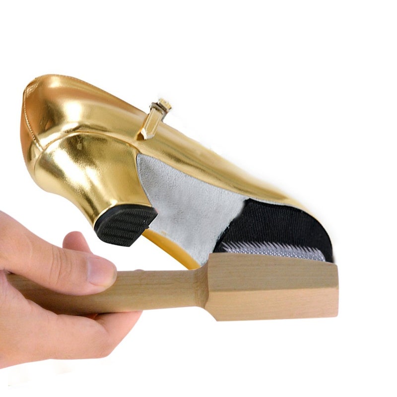 Jmkcoz Dancing Shoes Brush Wooden Suede Sole Shoe Brush Cleaner Cleaning Brush for Modern Latin Dance Shoes Wire Brush - Image 4